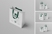 Paper Bag Mockup, a Packaging Mockup by Pikachudesign (Thumbnail 1 of 5)