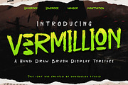 Vermillion Rough Hand Draw Brush, a Blackletter Font by dansdesign (Thumbnail 4 of 12)