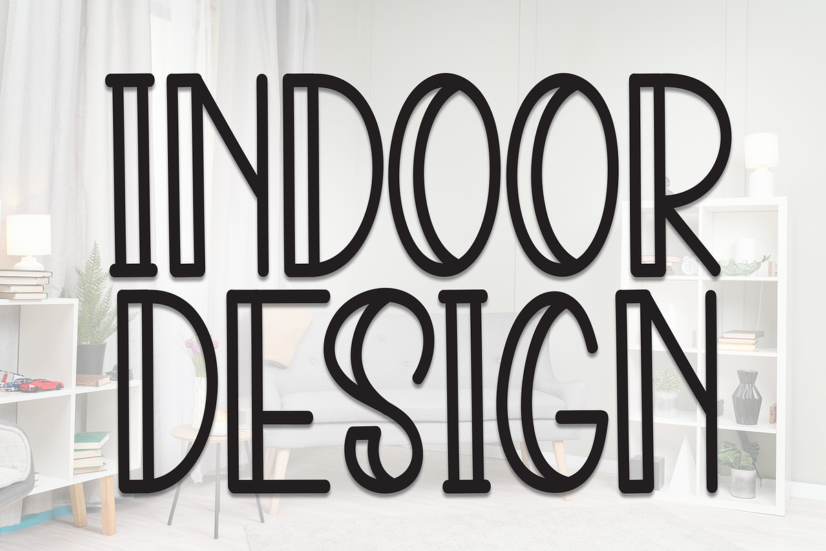 Indoor Design  | Script Font, a Script Font by Scratchones (Photo 1 of 8)