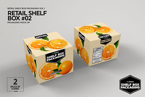 Retail Shelf Box 02 Packaging Mockup