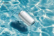 Can in Water Mockup Set, a Packaging Mockup by creatsy5 (Thumbnail 3 of 6)