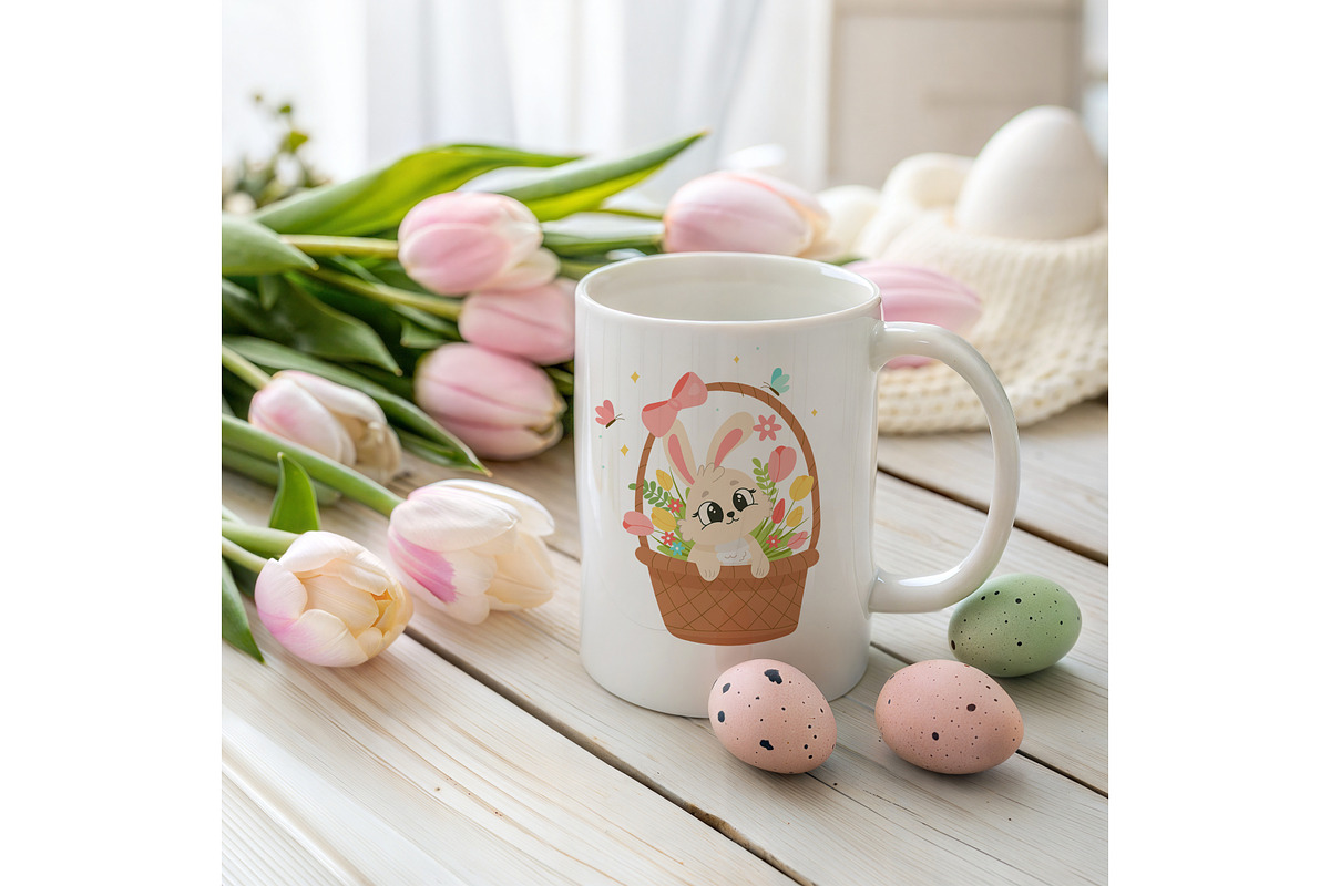 Cute Easter Clipart, a Seasonal Illustration by Bielousova Art (Photo 5 of 6)