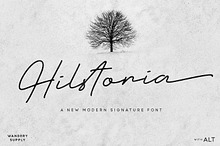 Hilstoria Signature Font