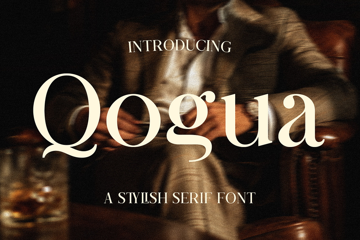 Qogua – Stylish Elegant Serif Font, a Serif Font by Rahagita Studio (Photo 1 of 14)