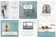 50 Yoga Canva Templates Posts, a Social Media Template by Talipic Designs (Thumbnail 2 of 4)