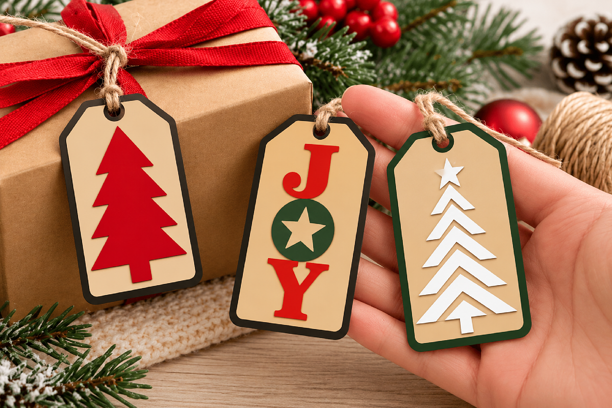 3D Christmas Tag Laser Cut SVG, an Object Graphic by Canvas Craft