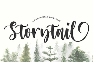 Storytail - Handwritten Script Font