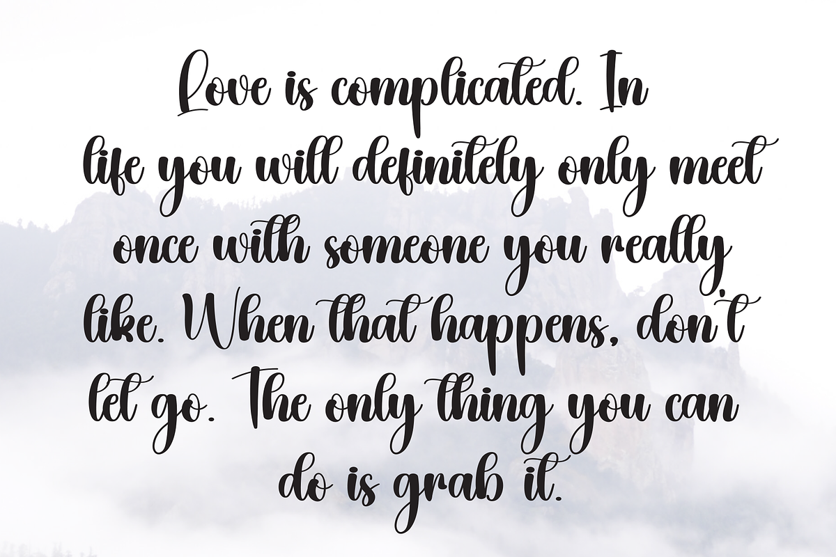 Hearty | Script Font, a Handwritten Font by Scratchones (Photo 6 of 9)