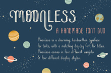 Moonless Handmade Font Duo