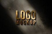 gold texture business logo mockup, a Product Mockup by yokbisayok (Thumbnail 2 of 3)