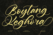 Boytang Keghora Calligraphy Font, a Script Font by Letterena Studios Script (Thumbnail 1 of 20)