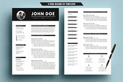 Professional Resume/CV Template, a Resume Template by TemplateCrafts (Thumbnail 2 of 3)