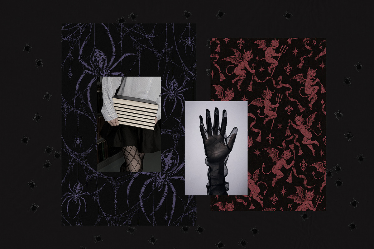 Dark Romance Halloween Backgrounds, a Background Graphic by Lidberia (Photo 7 of 12)