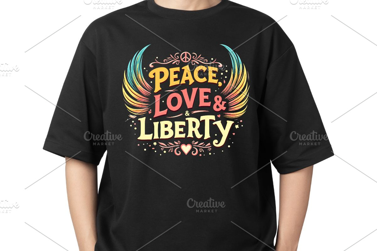 Peace, Love & Liberty SVG, an Illustration by Awieee1 (Photo 2 of 4)