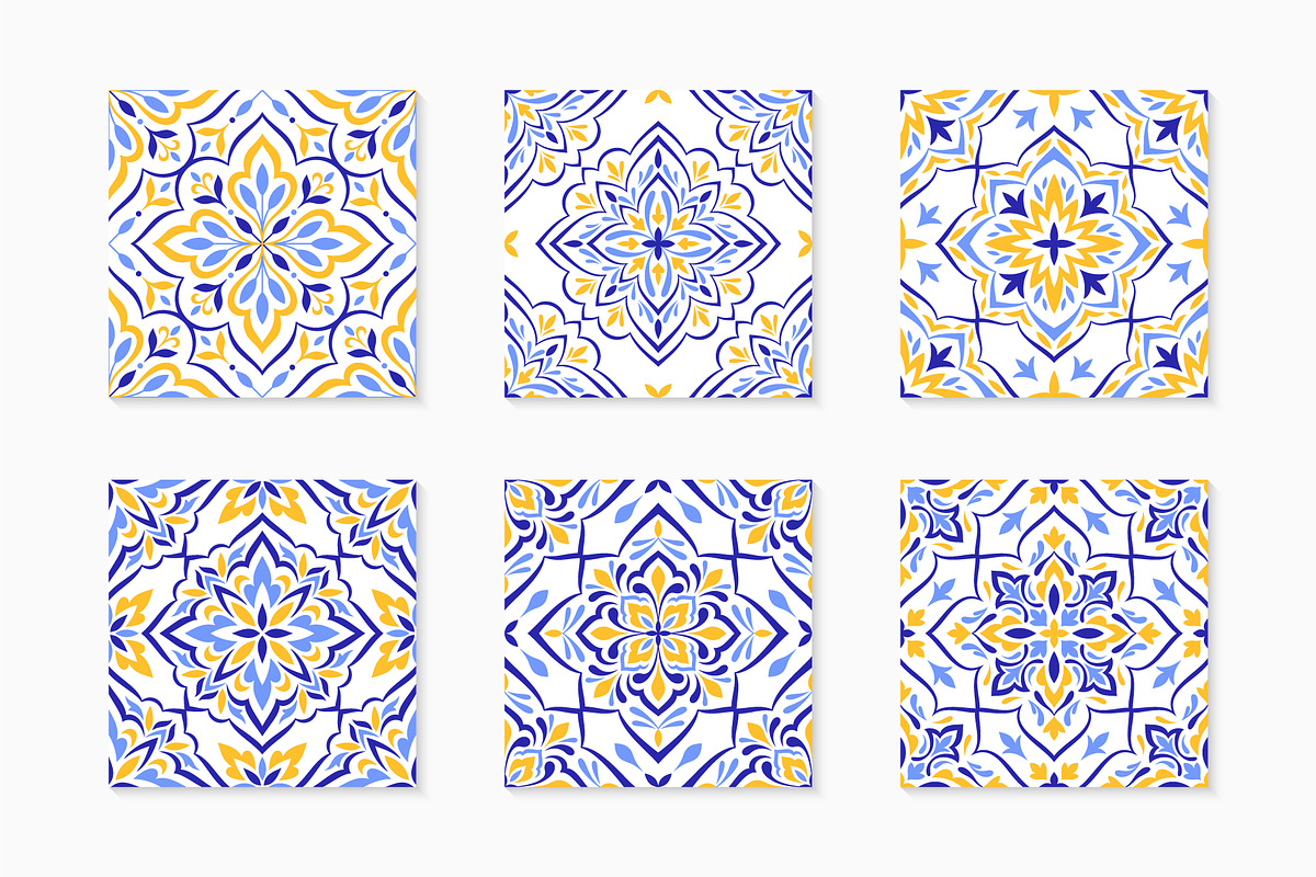 Mediterranean Style Tiles and Motifs, a Pattern Graphic by Vodoleyka (Photo 4 of 16)