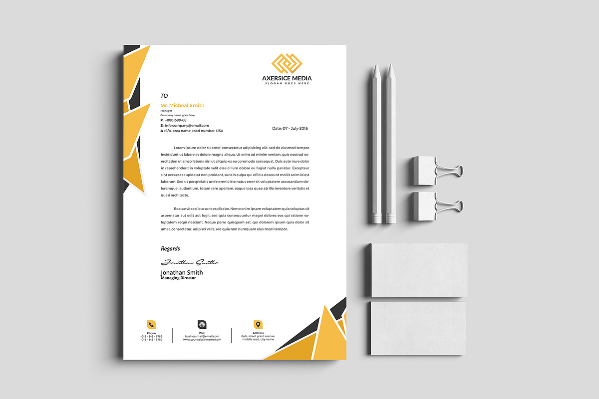 Corporate Branding Identity Template, a Stationery Template by Tbunny (Photo 4 of 9)