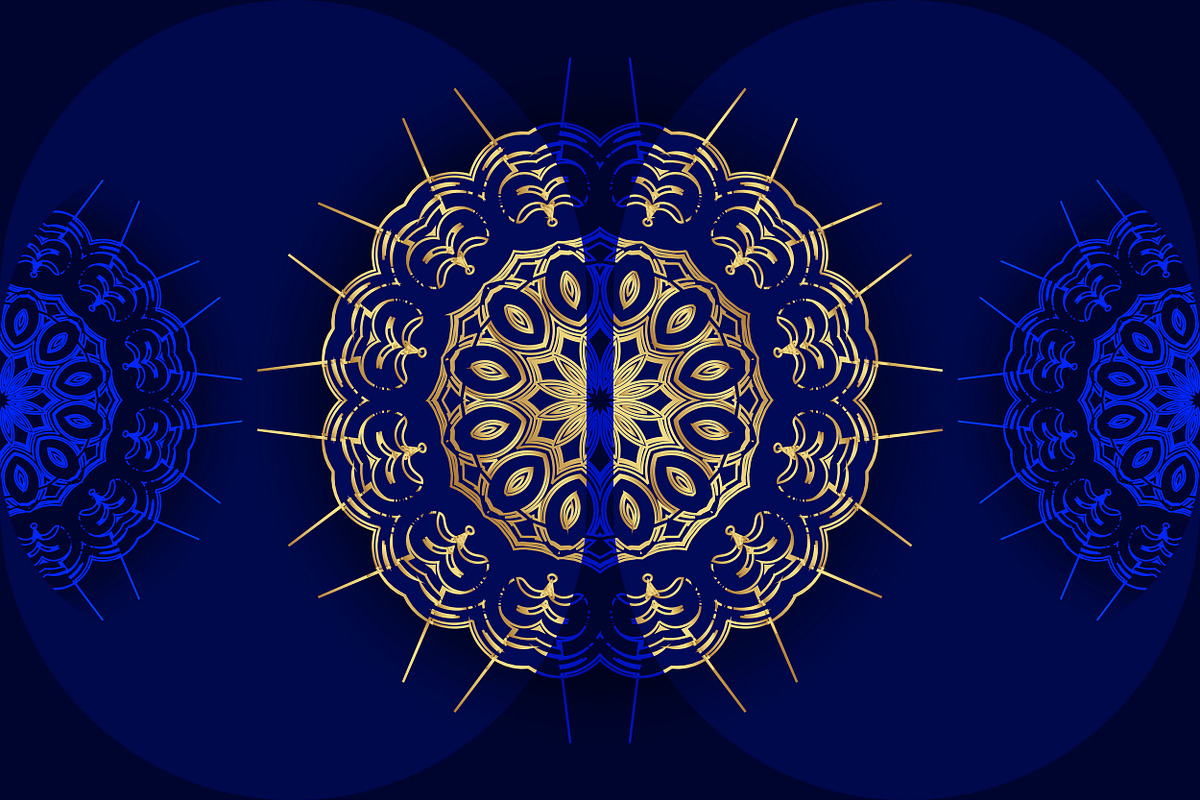 Mandala Oriental Floral art Bundle, a Background Graphic by NJ Himel (Photo 68 of 97)