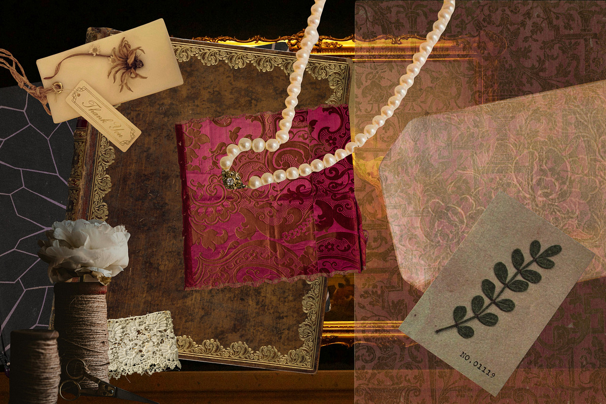 Heirloom Archive: Lace & Relics, an Object Graphic by Anzhelika (Photo 12 of 14)