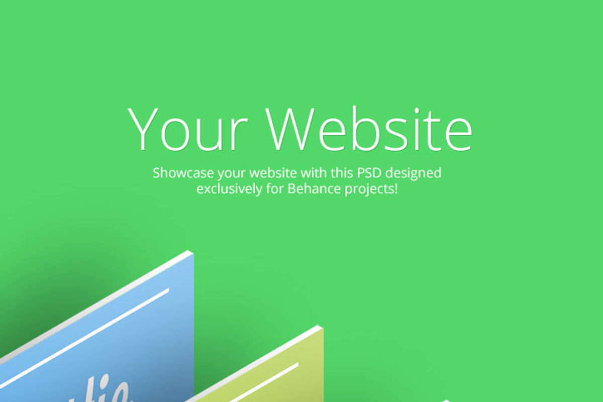 Behance Website Showcase Template, a Websites & App Template by PitchStock