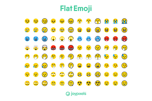 Flat Emoji Icons By JoyPixels