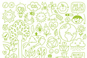 Ecology Hand drawn Illustrations Set, an Illustration by Pingebat (Thumbnail 3 of 8)