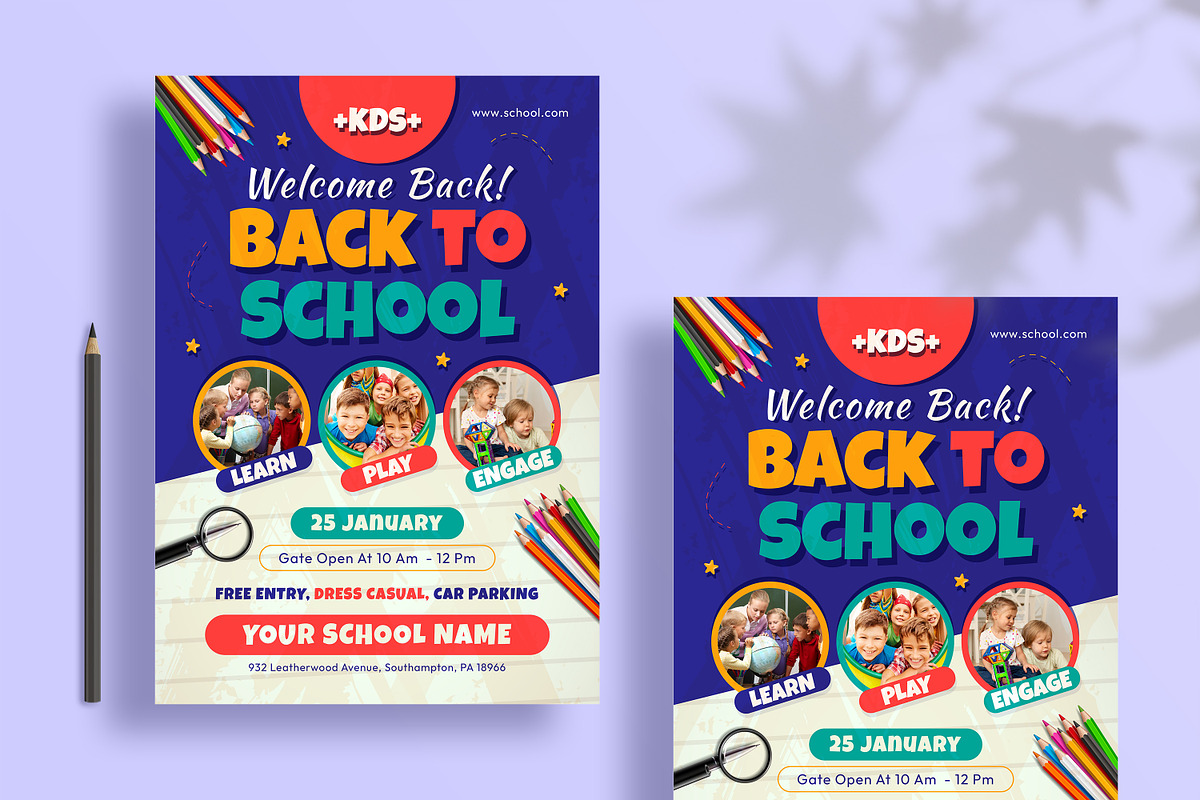 Back to School Flyer, a Flyer Template by FlyeredTemplate (Photo 4 of 4)