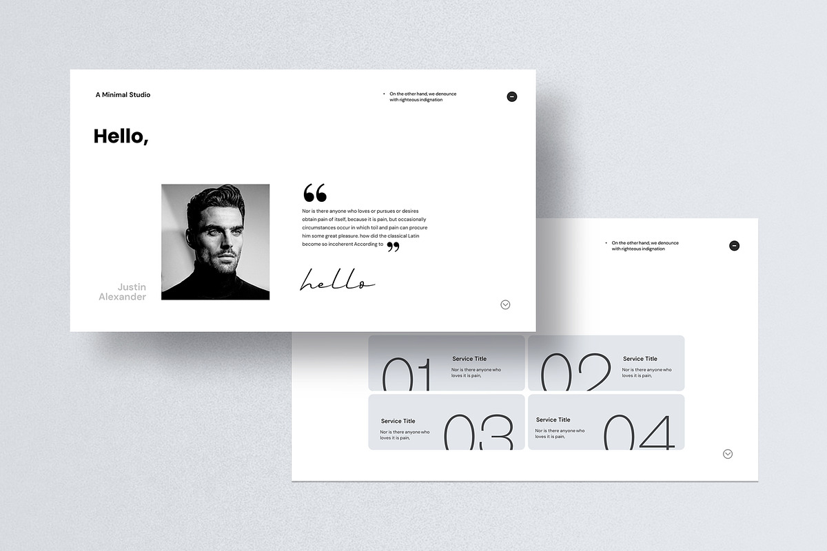 Minimal Business Proposal Template, a Presentation Template by evgenystudio (Photo 2 of 11)