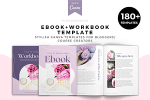 Workbook Canva Template, Pinkpreneur