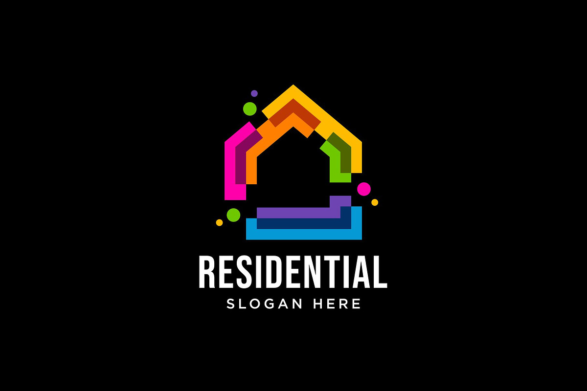 Colorful House Home Logo Design, a Branding & Logo Template by Buqancreative (Photo 2 of 2)