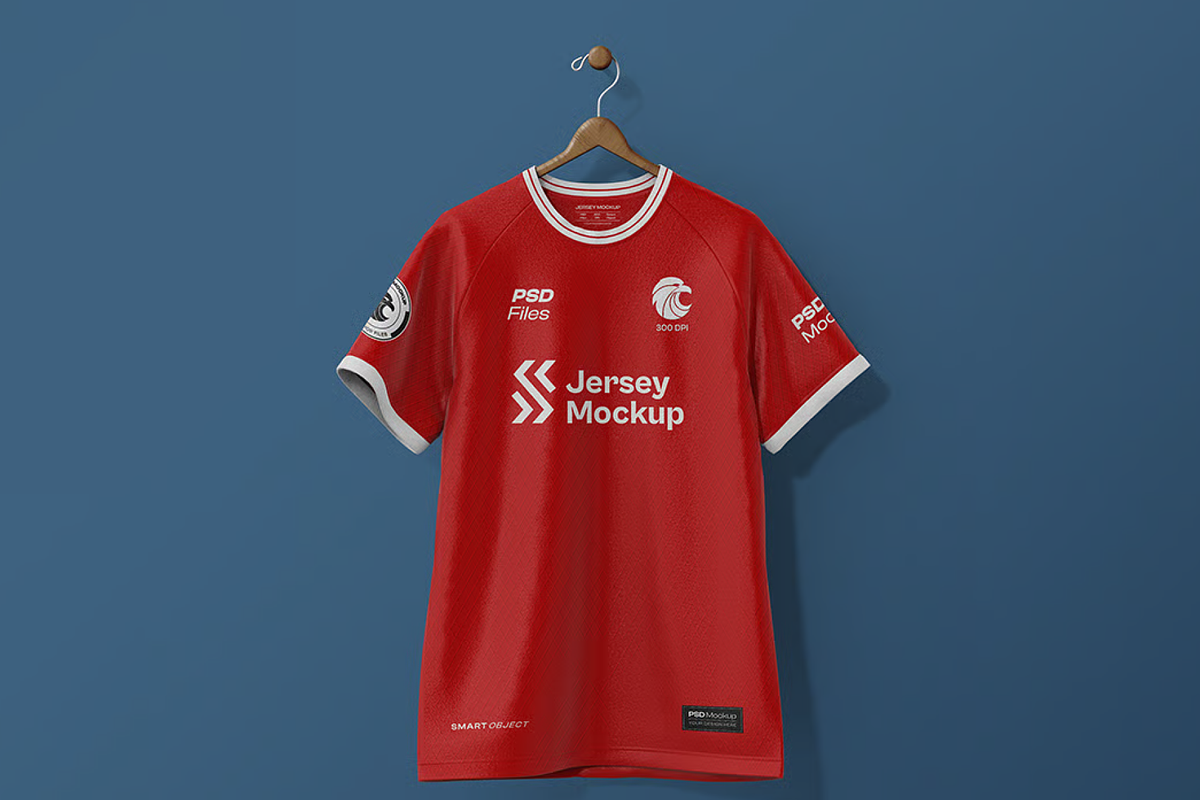 Jersey Mockup Front & Back Views, a Shirt Mockup by graphicsauce (Photo 2 of 4)