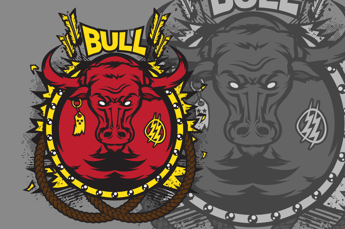 Vector Bull, an Illustration by Dasuki Design