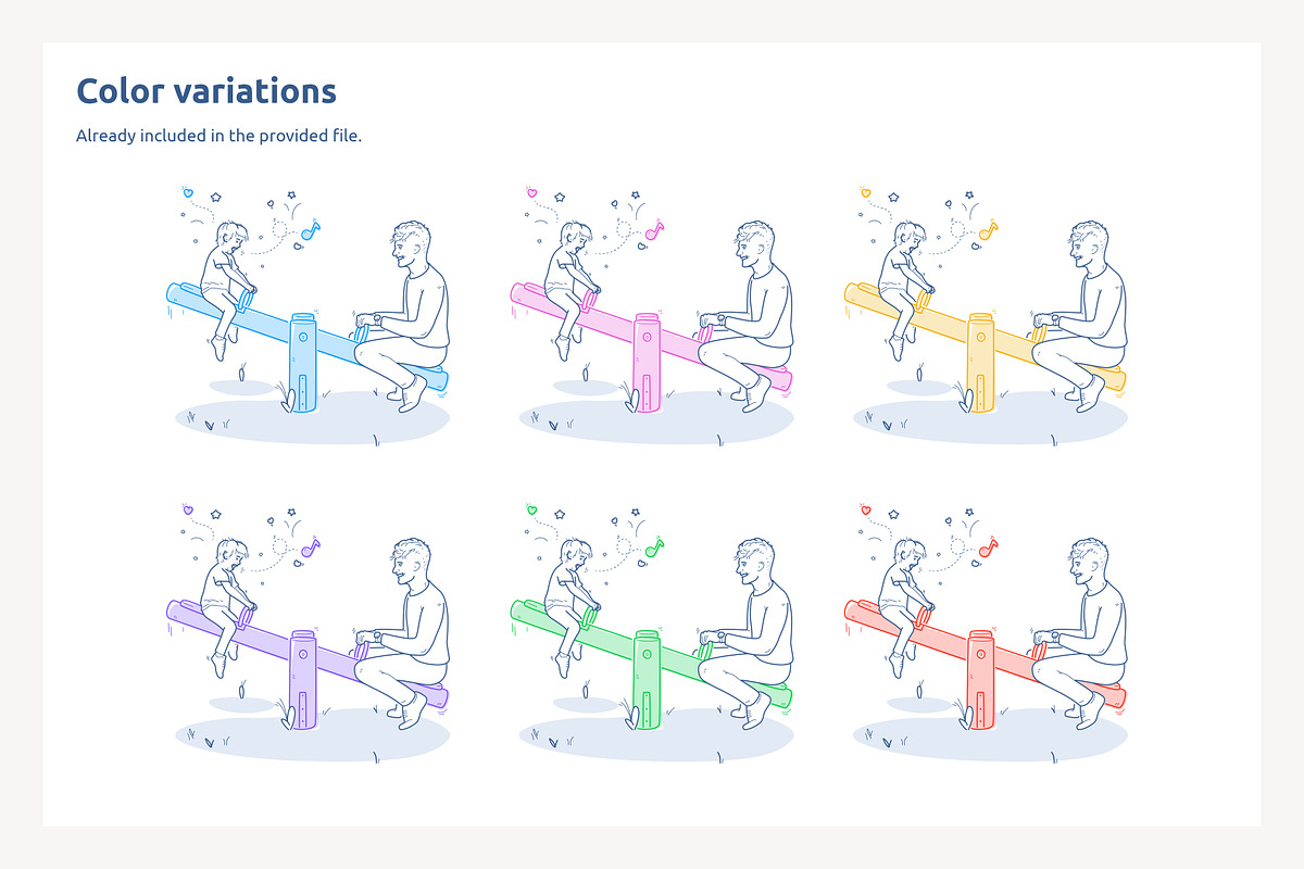 Seesaw Joy Father and Child Playing, a Graphic by PixelBender (Photo 2 of 5)