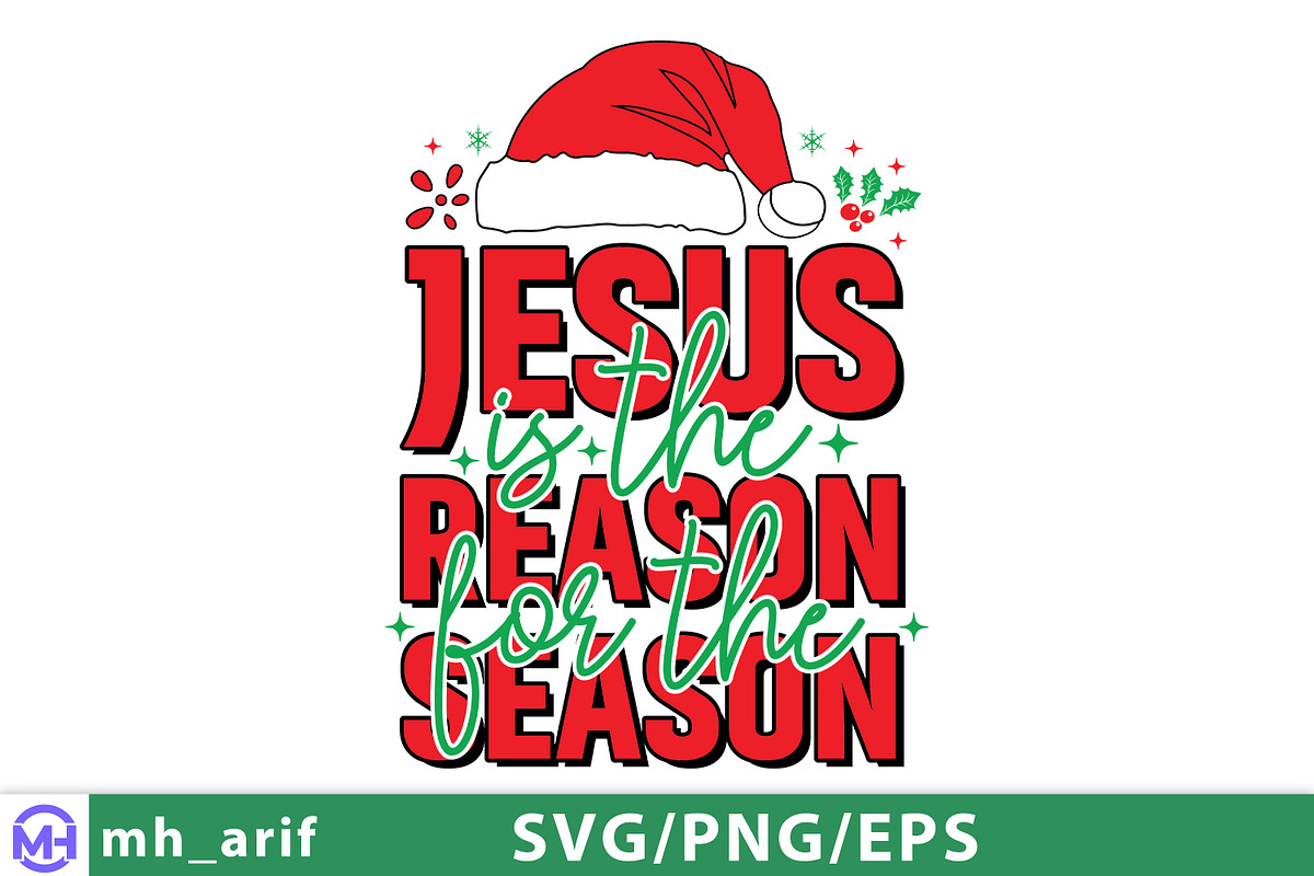 Jesus is the Reason for the Season, a Graphic by mh_arif (Photo 1 of 3)