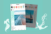 Sea Instagram puzzle, a Social Media Template by Lucky Shop (Thumbnail 4 of 5)