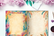 Hippie Junk Journal Pages, a Background Graphic by LA Design (Thumbnail 6 of 10)