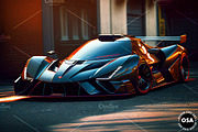 Supercar in the City Illustration, a Wallpaper Graphic by Other Side Art (Thumbnail 6 of 8)