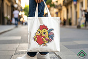 Cute Chicken Embroidery Design, a Graphic by Craft Nest (Thumbnail 4 of 6)