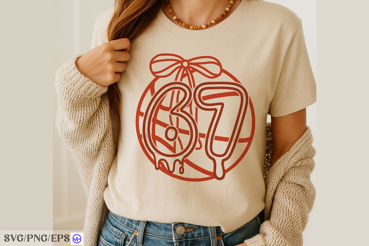 Basketball 67 SVG PNG T-shirt Design, a Graphic by mh_arif (Photo 4 of 4)