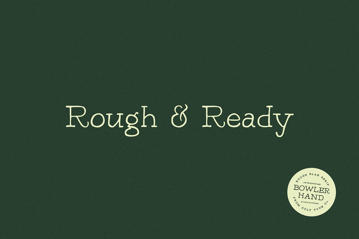 Bowler Hand Display Font preview 5