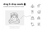 Prayer Doodle Icons Collection, an Outline Icon by Vectors Market (Thumbnail 4 of 10)