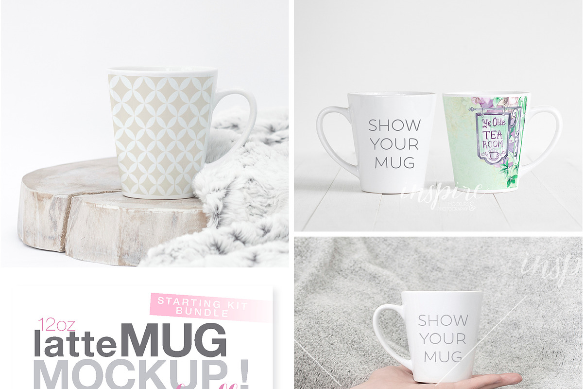 12oz Latte Mug Mockup Startin Bundle, a Product Mockup by Inspire Mockups (Photo 2 of 5)