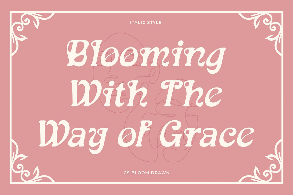 CS Bloom Drawn, a Serif Font by Craft Supply Co. (Photo 2 of 8)