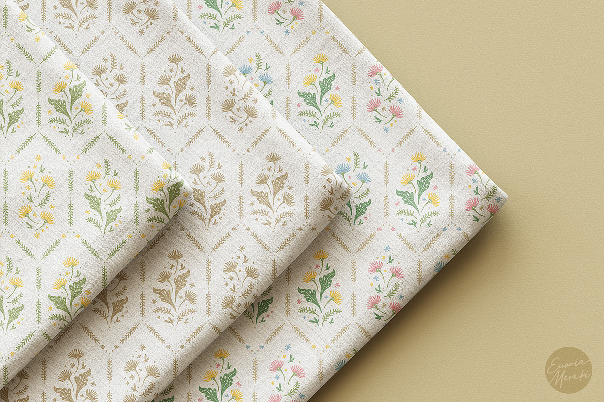 Cottagecore Pattern 2 Vintage Floral, a Pattern Graphic by Euonia Meraki (Photo 5 of 10)