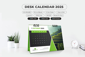 A5 Desk Calendar 2025 Printable