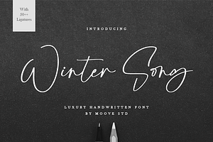 Winter Song Luxury Handwritten