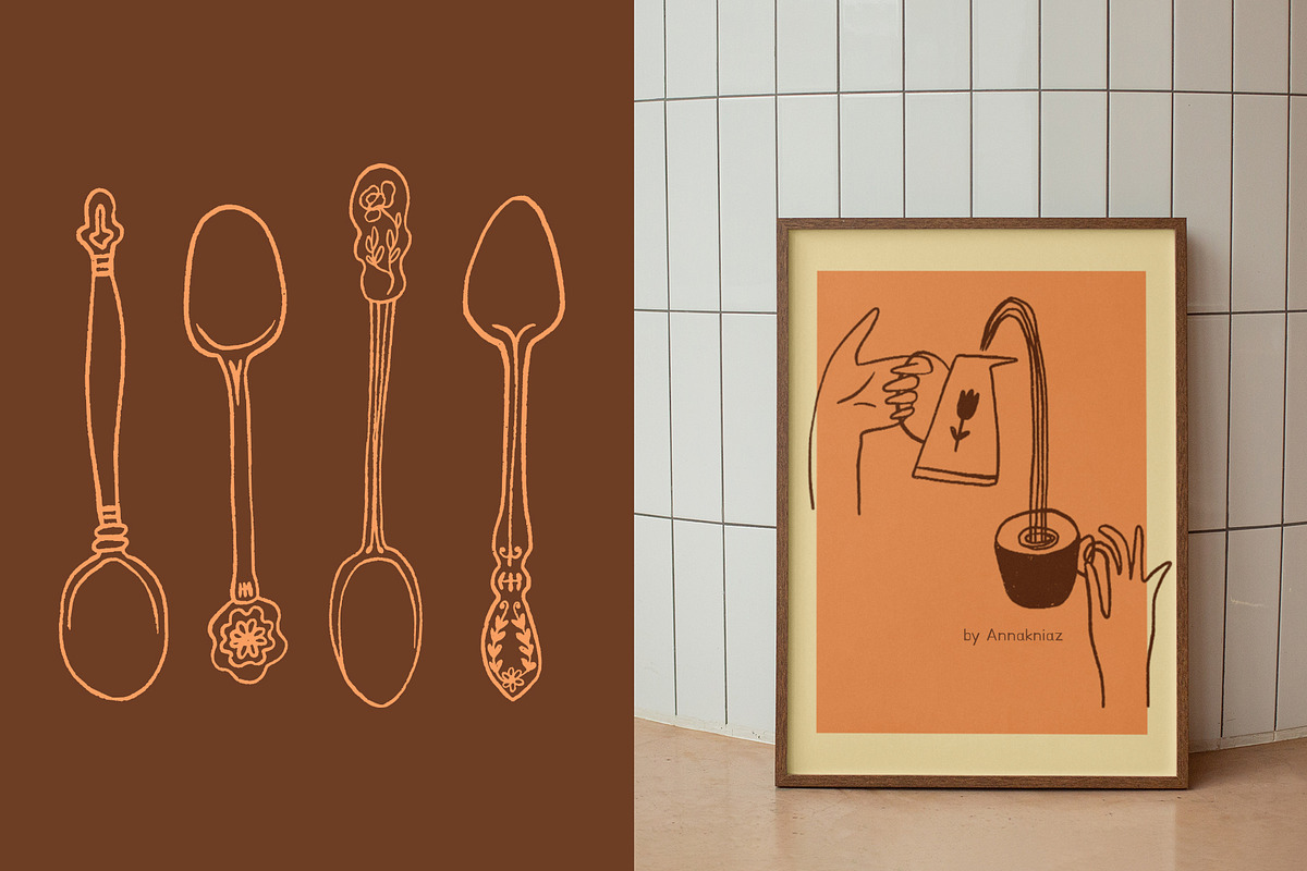 About Coffee and Tea, a Food Illustration by Annakniaz (Photo 10 of 15)