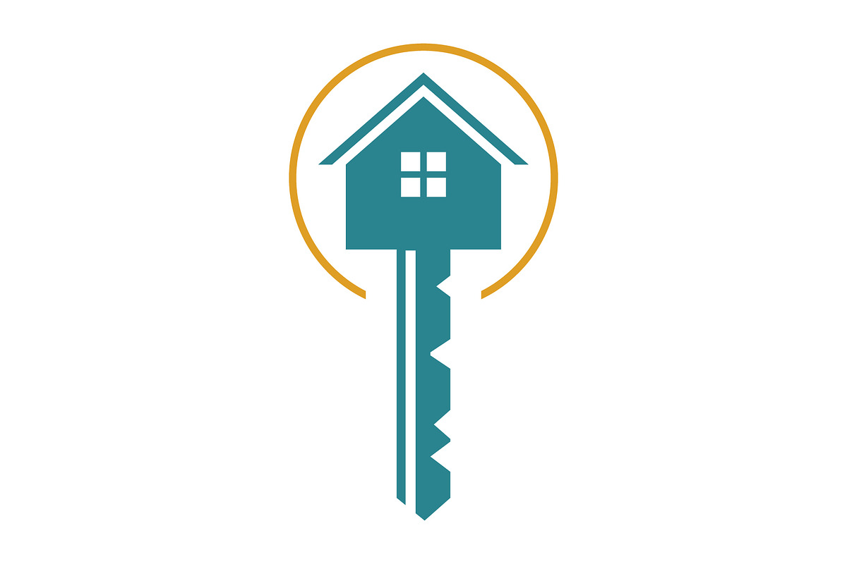 Key House Logo, an Object Graphic by Rhealea_Design