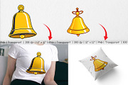 School Bell Clipart, a Graphic by Artnoy (Thumbnail 3 of 5)