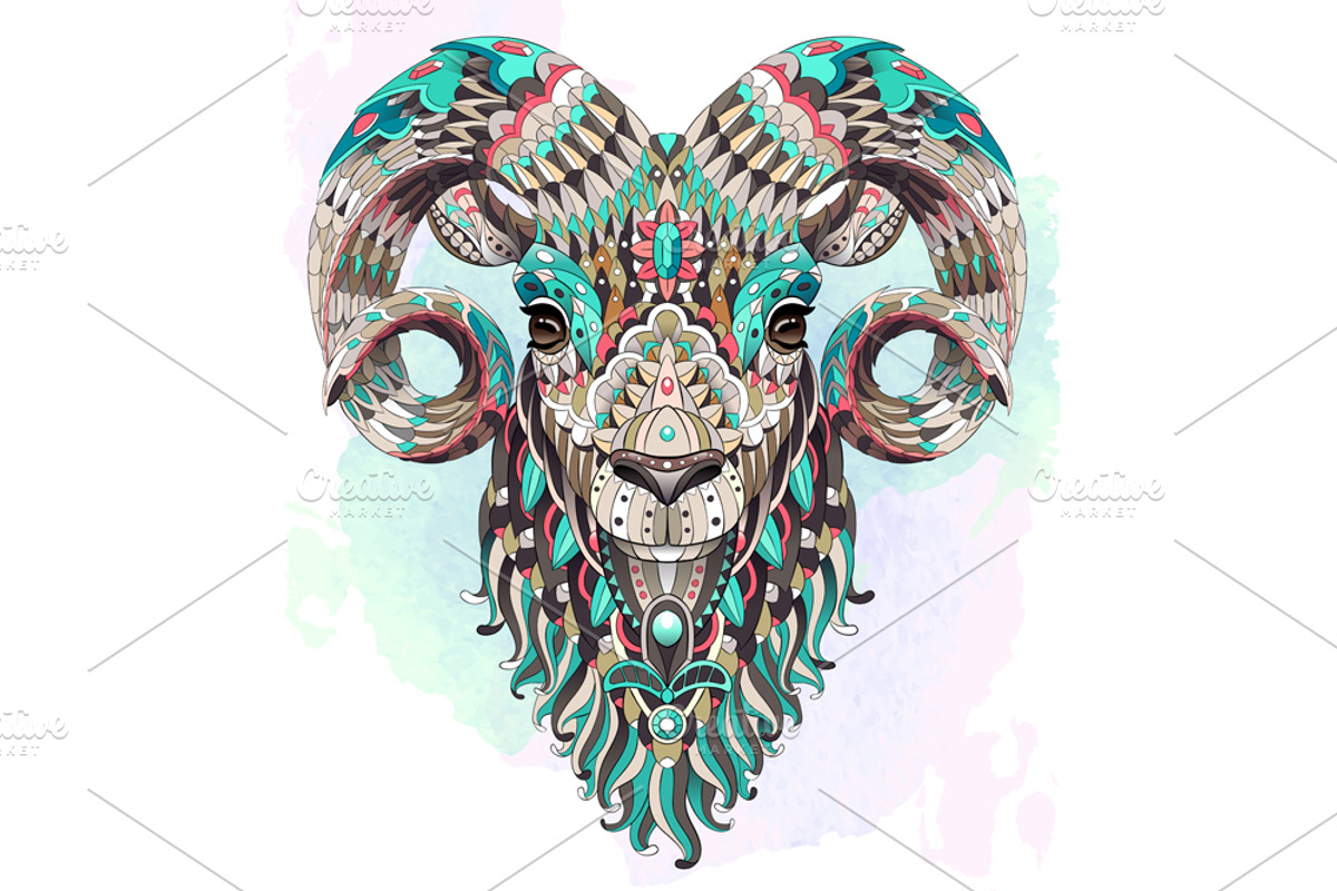 Ethnic Collection:  Goat, an Animal Illustration by ArtoJoy (Photo 5 of 6)