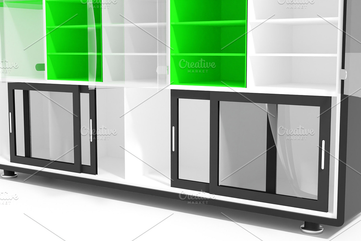 Cabinet Furniture 3D Model, a Furniture 3D Model by mrfauzi (Photo 10 of 13)